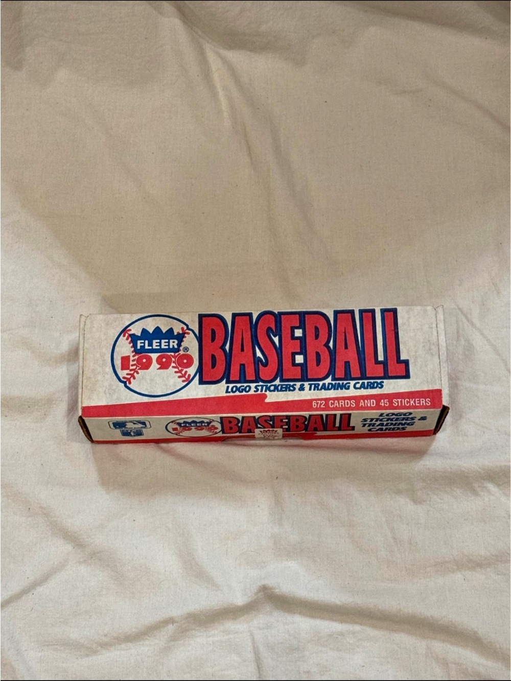 Factory-sealed complete set of 1990 Fleer baseball cards